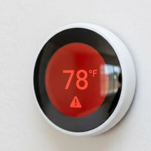 thermostat with alert notification